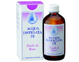Acqua distillata di fiori di rosa