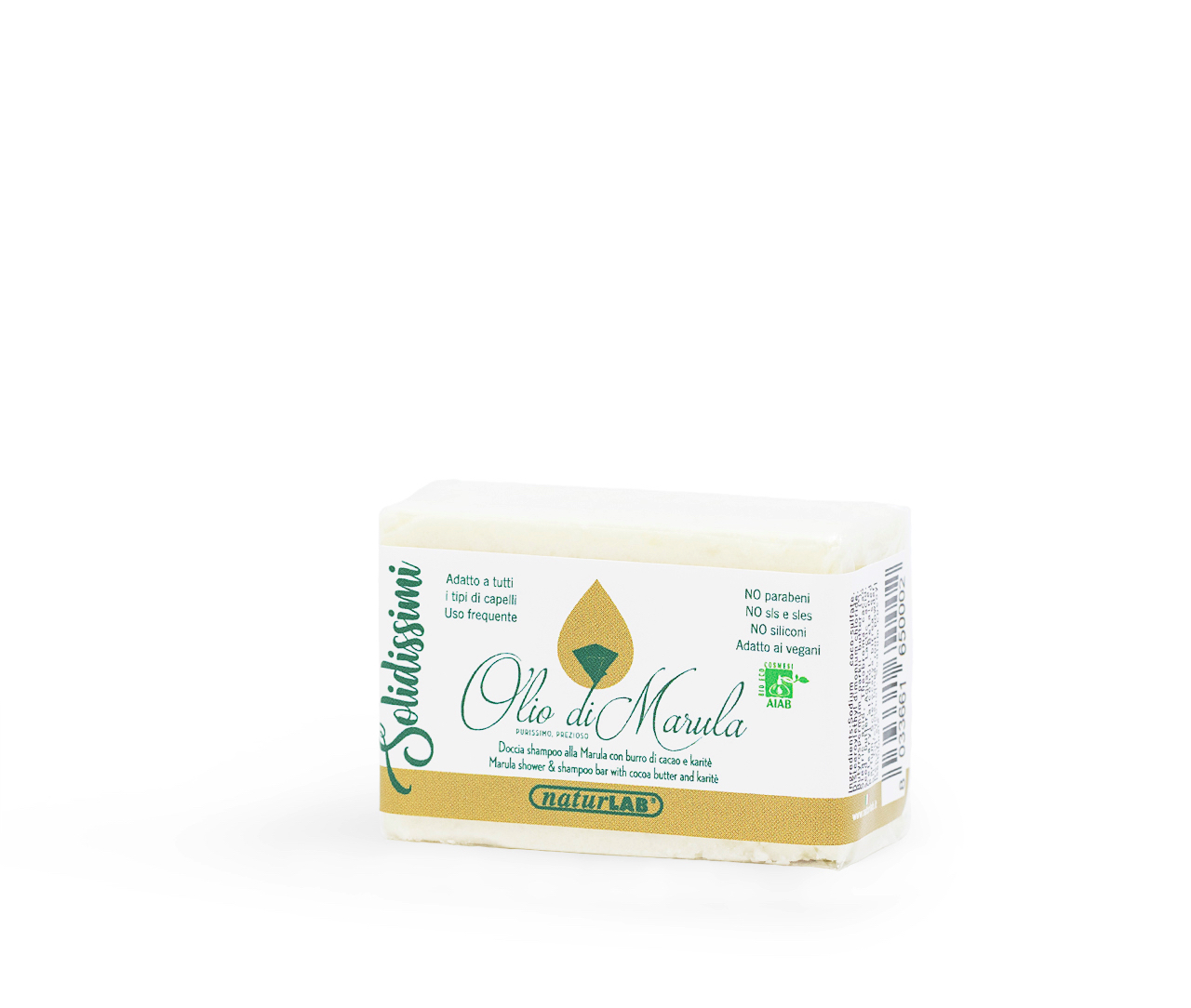 Solidissimi - Marula Shower & shampoo bar 55g.