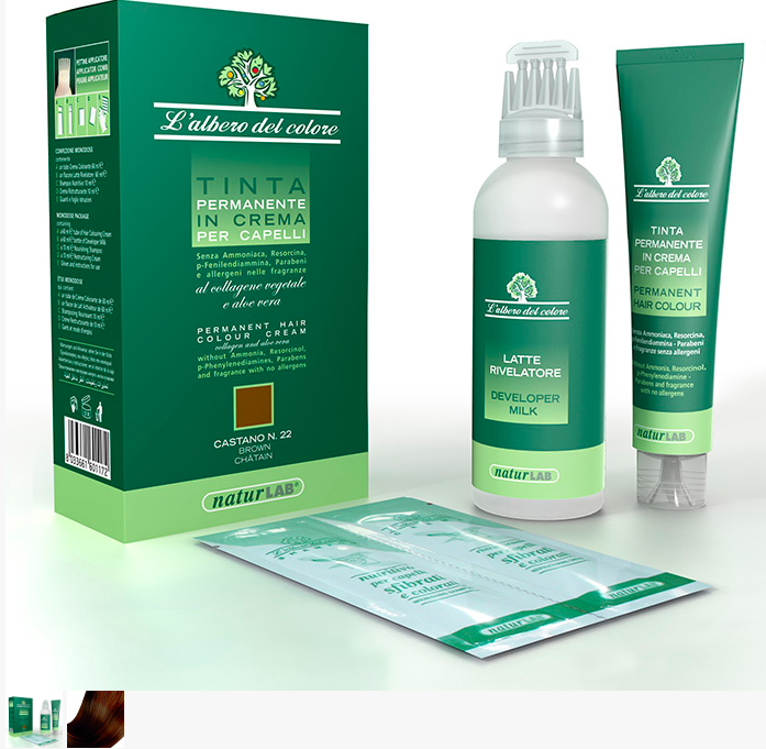 6 pz Tinta Permanente L'albero del Colore N. 22 6 pz Tinta Permanente L'albero del Colore N. 22